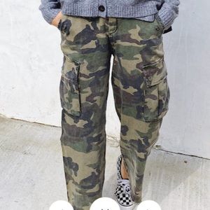 Camo Wide Leg Cargos